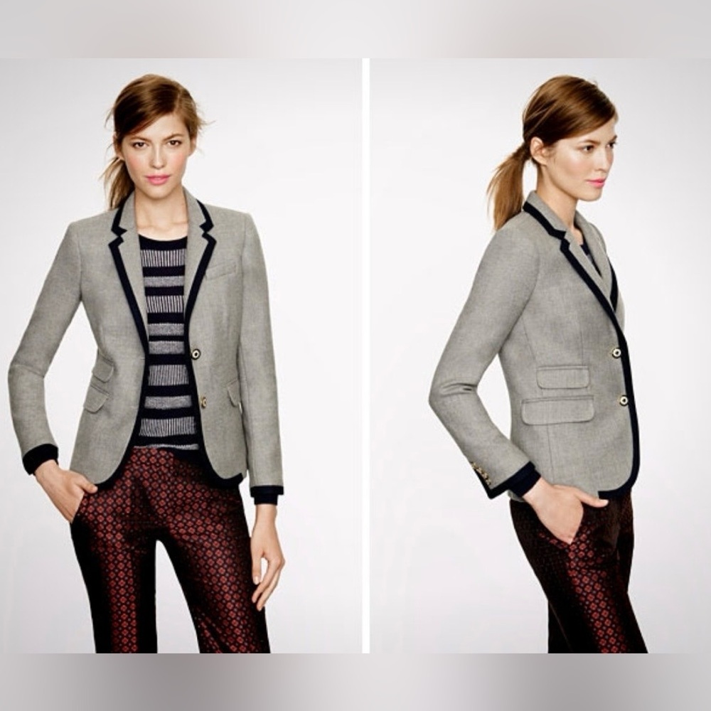 NWOT J.Crew Schoolboy Blazer XXS 00 Wool Tailored Classic Preppy Career Jacket